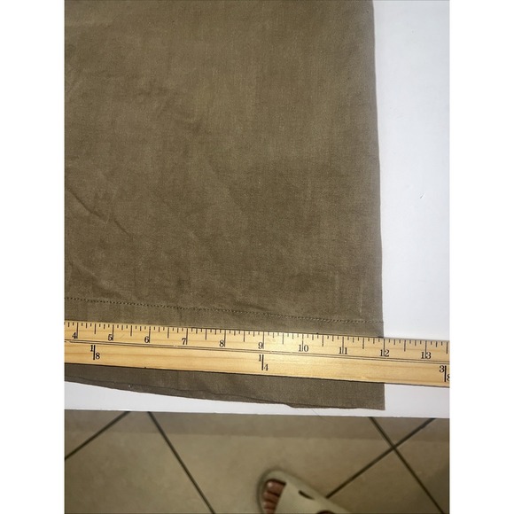 THEORY Women's‎ Brown Tailored Flat Front Flare Leg Linen Blend Trouser Size 6 - Picture 8 of 10